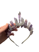Load image into Gallery viewer, Amethyst Crystal Crown