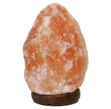 Load image into Gallery viewer, 2-3kg Natural Shaped Himalayan Salt Lamp - Timber Base (12V - 12W)