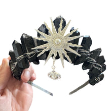 Load image into Gallery viewer, Black Tourmaline Crystal Crown