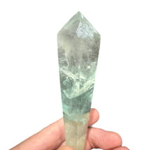 Load image into Gallery viewer, Fluorite Wand in Stand