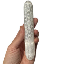 Load image into Gallery viewer, SELENITE FLOWER OF LIFE WANDS