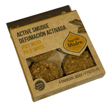 Load image into Gallery viewer, CHARCOAL DISK SAGRADA MADRE PALO SANTO 4PCE