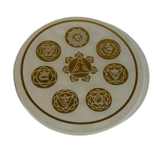 Load image into Gallery viewer, Selenite Chakra Charging Plate