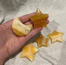 Load image into Gallery viewer, Orange Calcite Stars and Moons