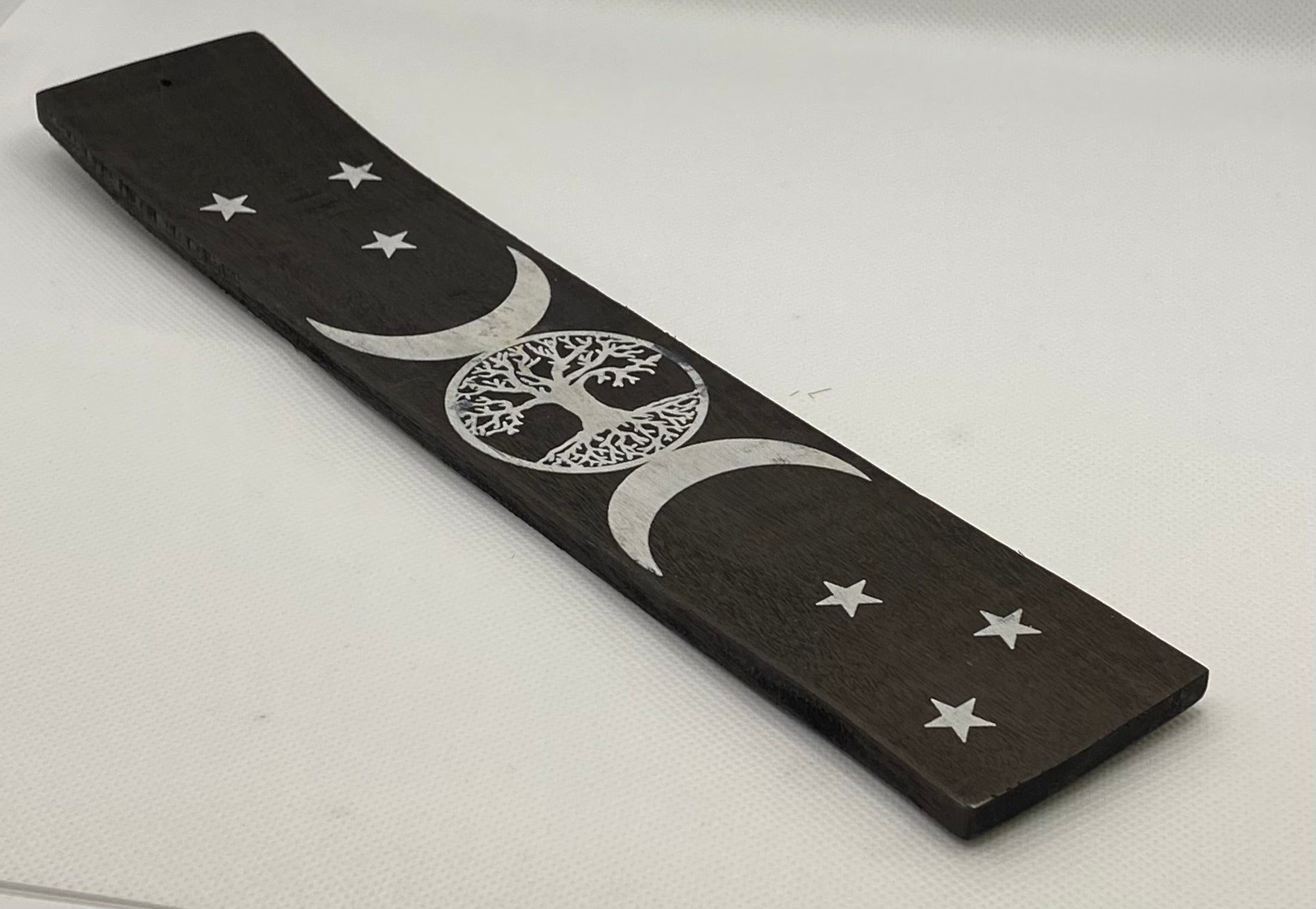 25cm Mystic Black/White Incense Holder Luna Crystal Creations
