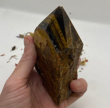 Load image into Gallery viewer, Tiger Eye Semi Polished Point