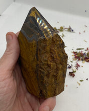 Load image into Gallery viewer, Tiger Eye Semi Polished Point