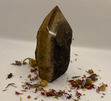 Load image into Gallery viewer, Tiger Eye Semi Polished Point
