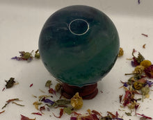 Load image into Gallery viewer, Rainbow Fluorite Sphere
