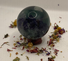Load image into Gallery viewer, Rainbow Fluorite Sphere