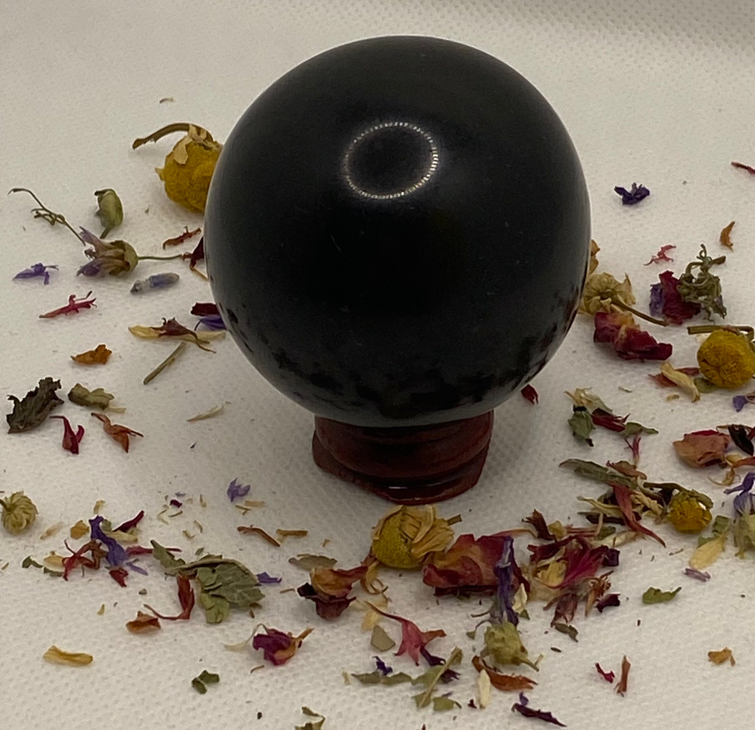 Black Tourmaline Sphere Luna Crystal Creations