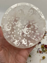 Load image into Gallery viewer, Selenite Star and Moon Bowl 10cm