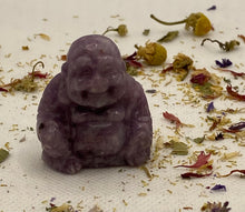 Load image into Gallery viewer, Lepidolite Buddha Carving