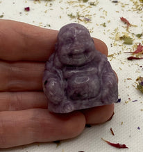 Load image into Gallery viewer, Lepidolite Buddha Carving