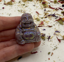 Load image into Gallery viewer, Aura Lepidolite Buddha Carving
