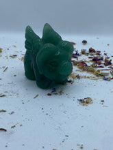 Load image into Gallery viewer, Flying Pig Green Aventurine