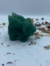 Load image into Gallery viewer, Flying Pig Green Aventurine