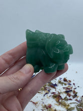Load image into Gallery viewer, Flying Pig Green Aventurine