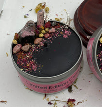 Load image into Gallery viewer, Limited Edition- Black Candle- Rhodonite Tower Candle