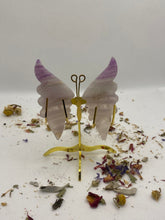 Load image into Gallery viewer, Fluorite Butterfly Wing Set- With Stand