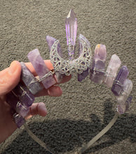 Load image into Gallery viewer, Amethyst Crystal Crown