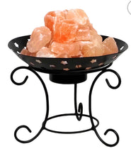 Load image into Gallery viewer, Himalayan Salt Iron Fire Bowl Lamp (12V-12W)