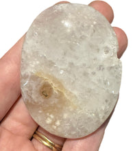 Load image into Gallery viewer, Pink Amethyst and Flower Agate Palm Stones