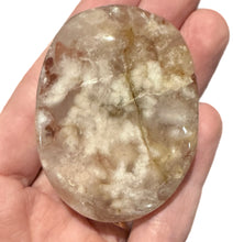 Load image into Gallery viewer, Pink Amethyst and Flower Agate Palm Stones