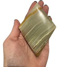 Load image into Gallery viewer, Green Onyx Diamond on Stand