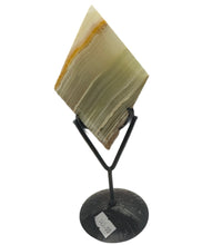 Load image into Gallery viewer, Green Onyx Diamond on Stand