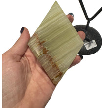 Load image into Gallery viewer, Green Onyx Diamond on Stand