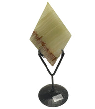 Load image into Gallery viewer, Green Onyx Diamond on Stand