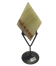 Load image into Gallery viewer, Green Onyx Diamond on Stand