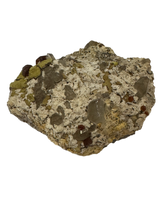 Load image into Gallery viewer, Garnet and Smokey Quartz on matrix