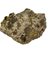 Load image into Gallery viewer, Garnet and Smokey Quartz on matrix