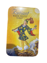 Load image into Gallery viewer, THE RIDER WAITE TAROT DECK- TIN Radiant
