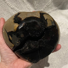 Load image into Gallery viewer, Black Septarian Heart