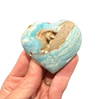 Load image into Gallery viewer, Blue Aragonite Hearts