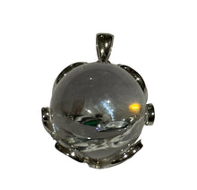 Load image into Gallery viewer, Clear Quartz Rainbow Sphere Pendent