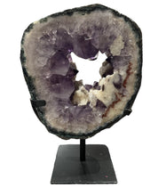 Load image into Gallery viewer, Amethyst Geode Ring- on stand