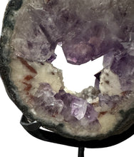 Load image into Gallery viewer, Amethyst Geode Ring- on stand