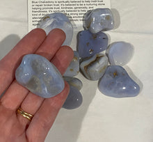 Load image into Gallery viewer, Blue Chalcedony Tumble Large