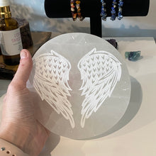 Load image into Gallery viewer, Selenite Charging Plates- With Carvings