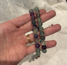 Load image into Gallery viewer, Fluorite Bead Bracelet