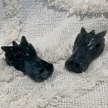 Load image into Gallery viewer, Dragon Carving- Moss Agate