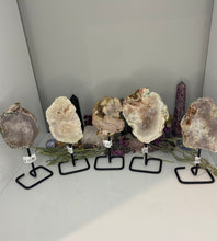 Load image into Gallery viewer, Pink Amethyst on stand
