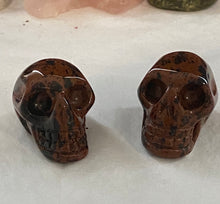 Load image into Gallery viewer, Mahogany Obsidian Skull