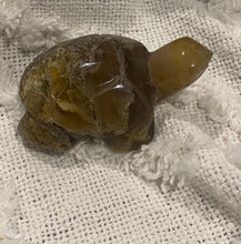 Load image into Gallery viewer, Translucent Moss Agate Turtle Carving