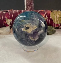 Load image into Gallery viewer, Rainbow Fluorite Sphere