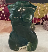 Load image into Gallery viewer, Moss Agate Goddess